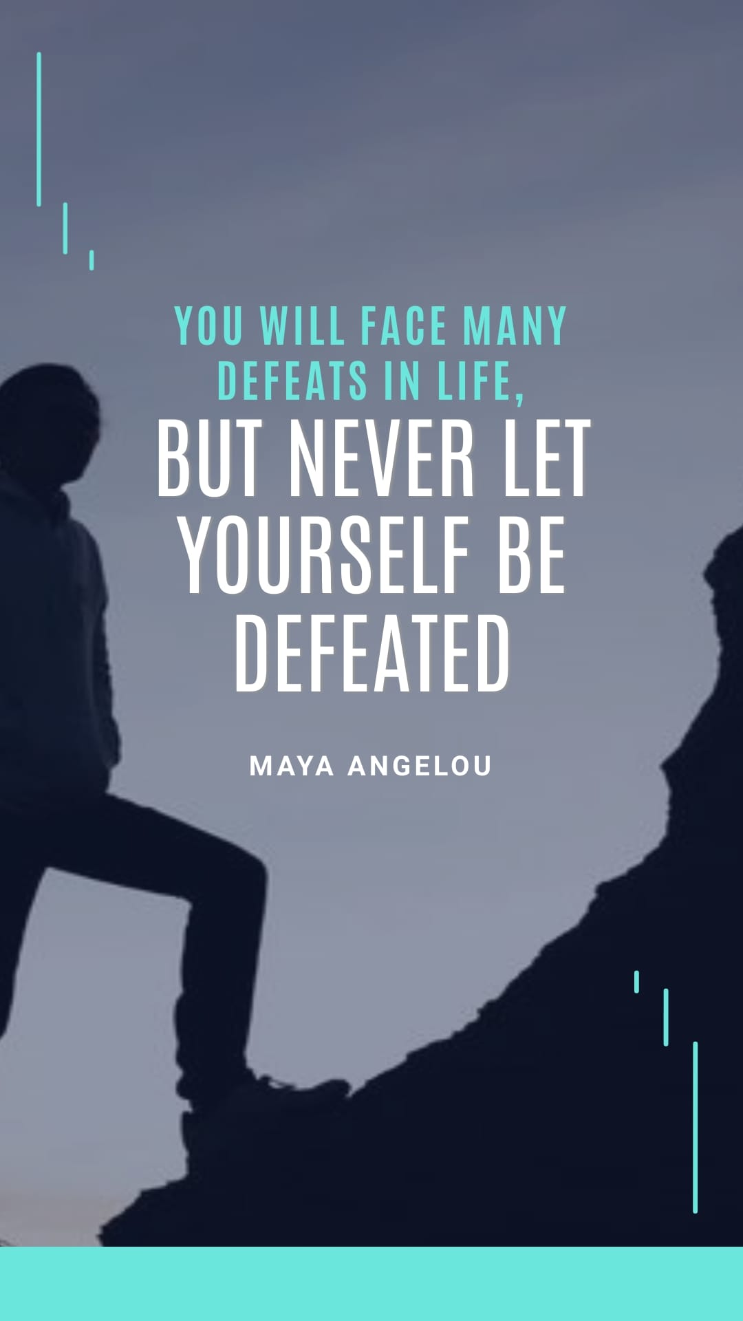 Maya Angelou Animated Quote Vertical Template