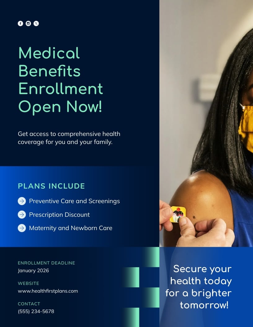 Medical Benefit Flyer Template
