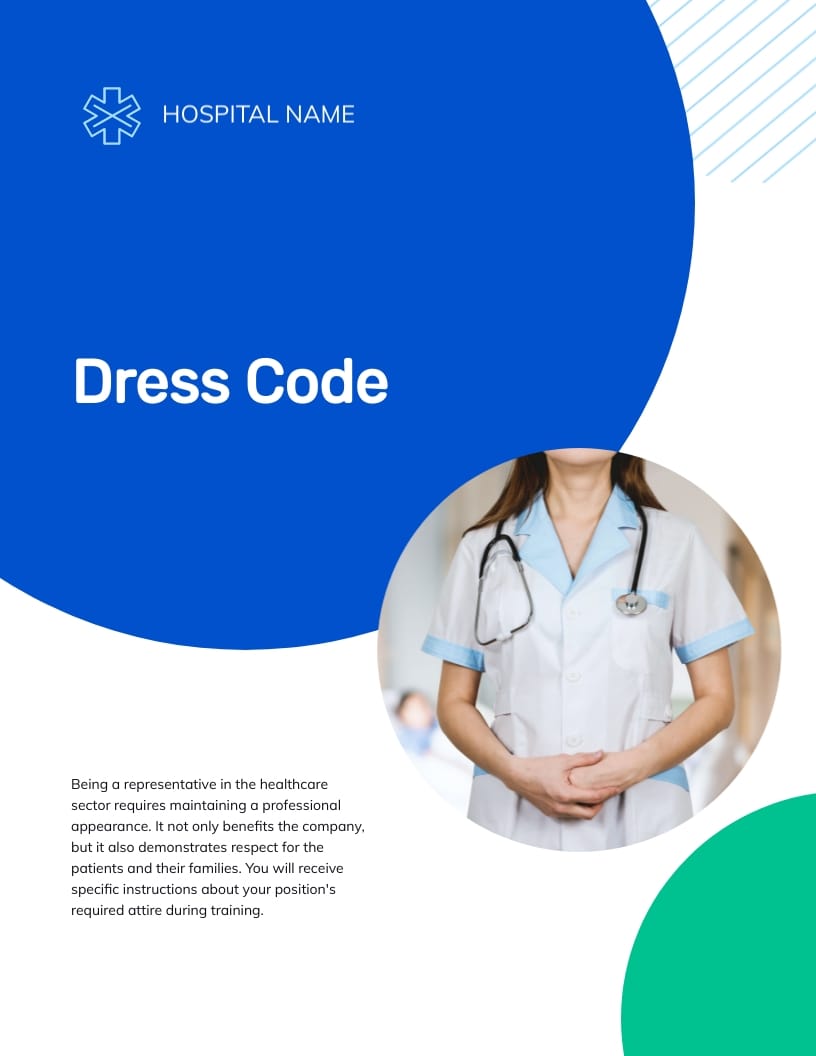 Medical Center Employee Handbook Template Visme