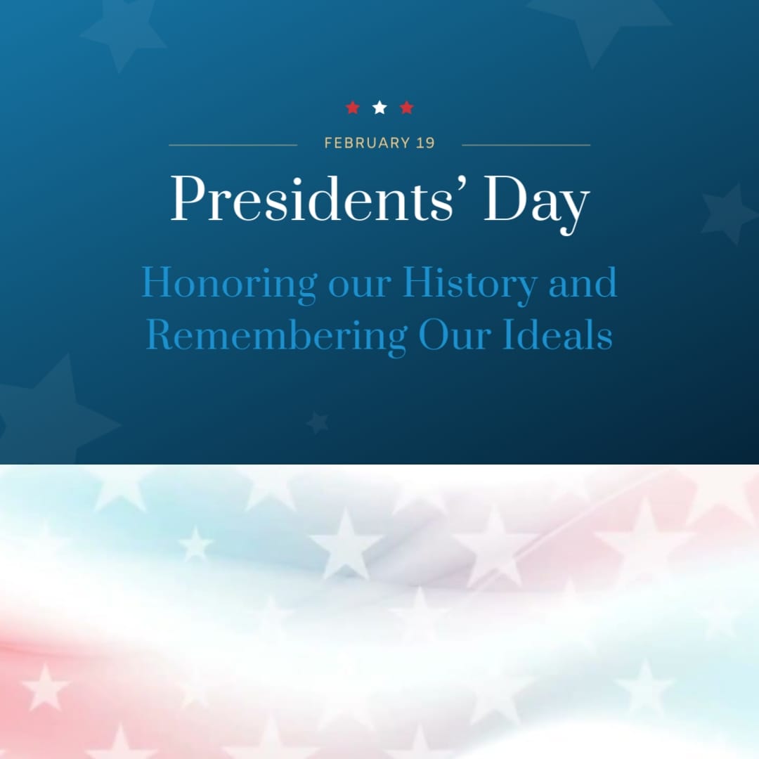 Memorial Presidents Day Greeting Card Square Template