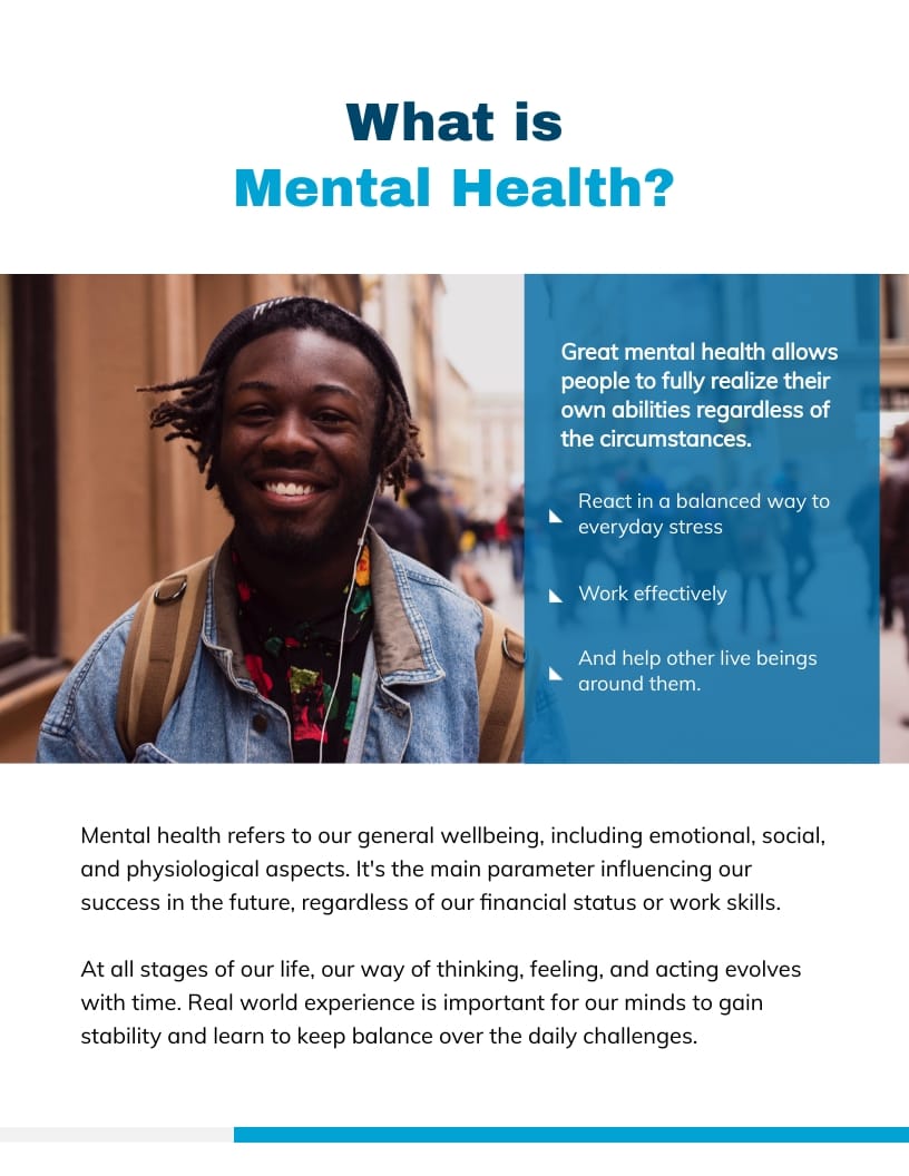 Mental Health White Paper Modern Template - Slide 3 Mental Health White Paper Modern Template - Slide 3