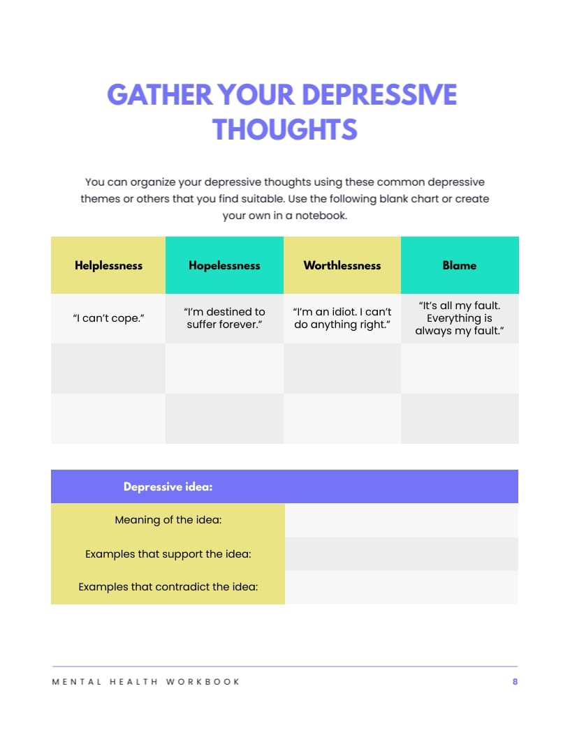 Mental Health Workbook Template - Slide 11 Mental Health Workbook Template - Slide 11