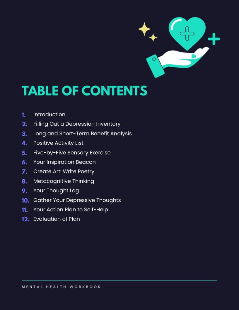 Mental Health Workbook Template - Slide 2 Mental Health Workbook Template - Slide 2