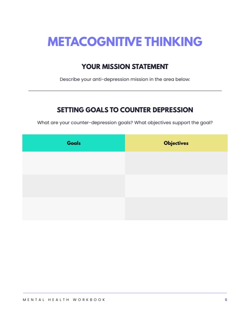 Mental Health Workbook Template - Slide 9 Mental Health Workbook Template - Slide 9