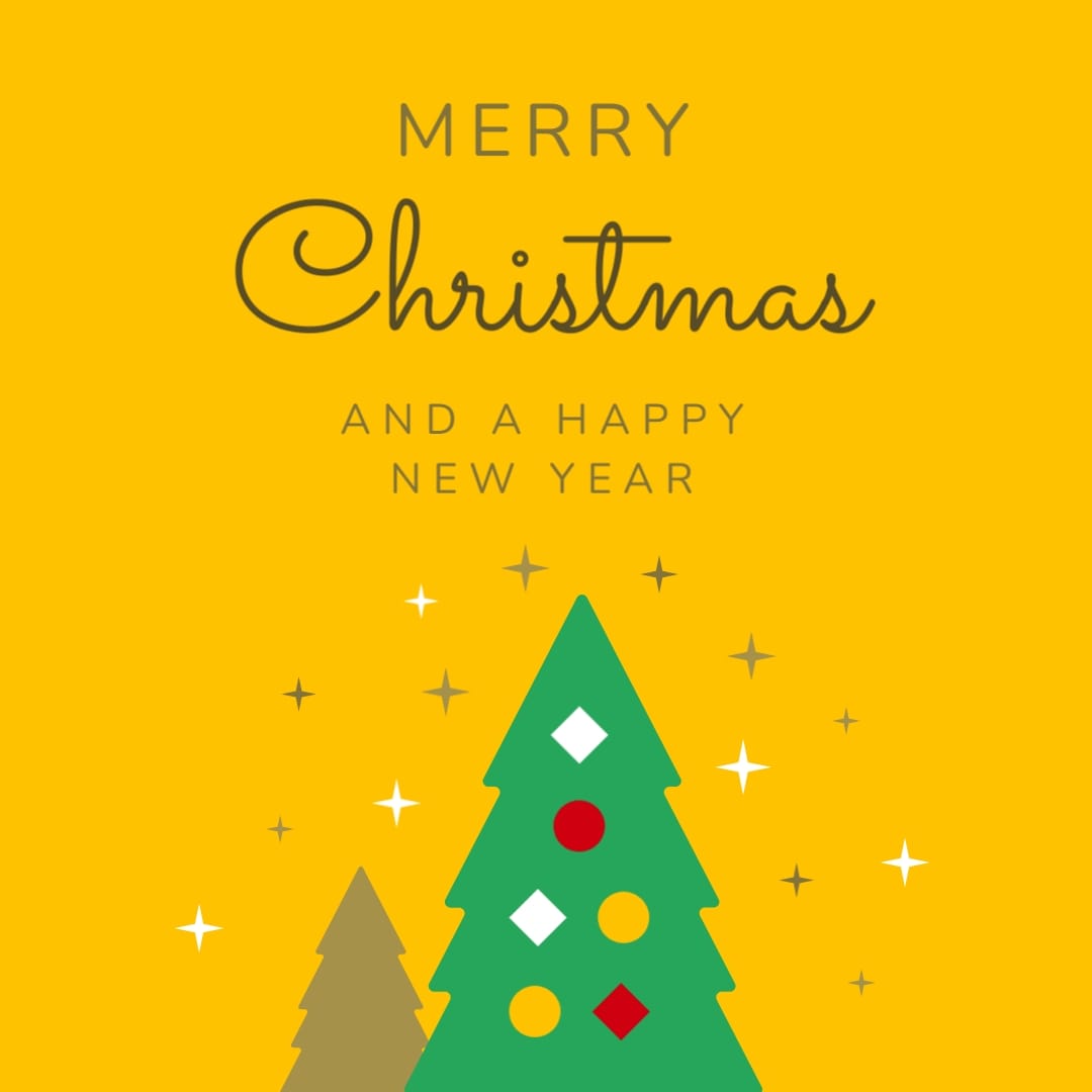 Merry Christmas Gift Card Animated Social Graphic Square Template