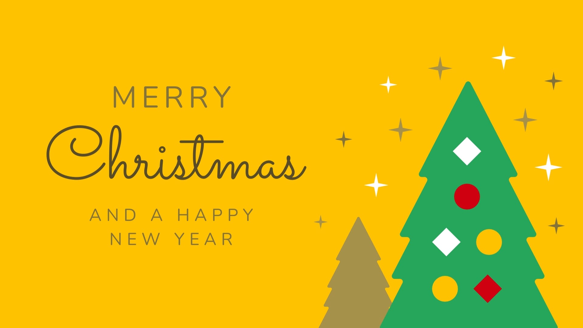 Merry Christmas Gift Card Animated Social Graphic Template