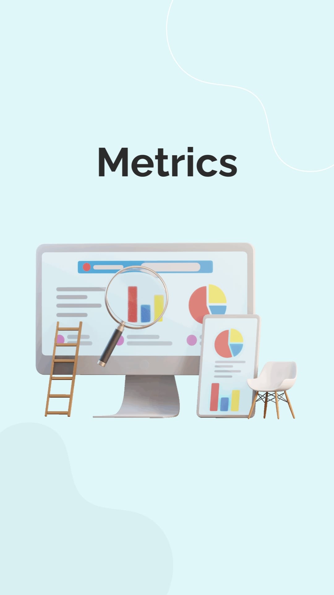 Metrics Animated Vertical Template