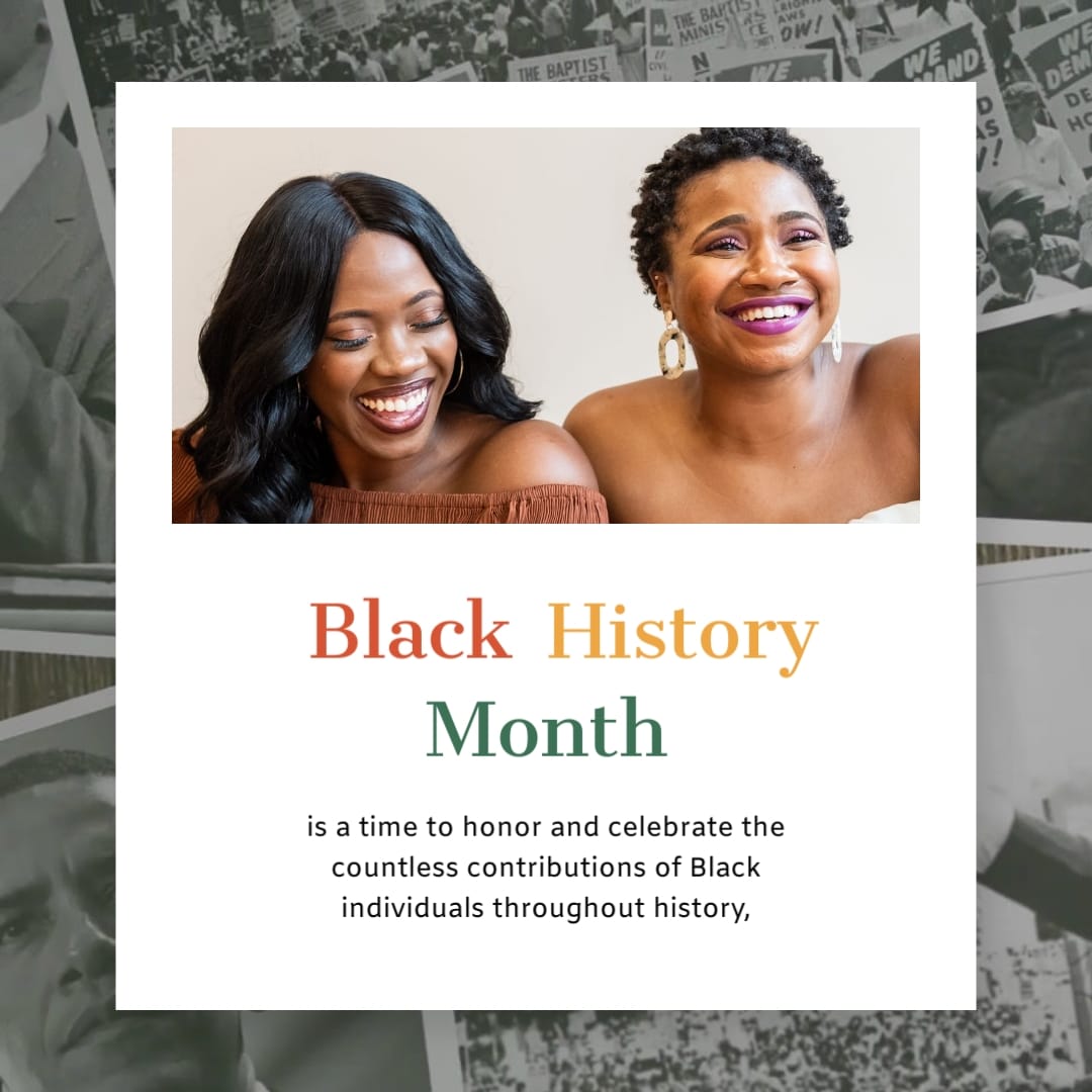 Minimalist African American Greeting Card Square Template