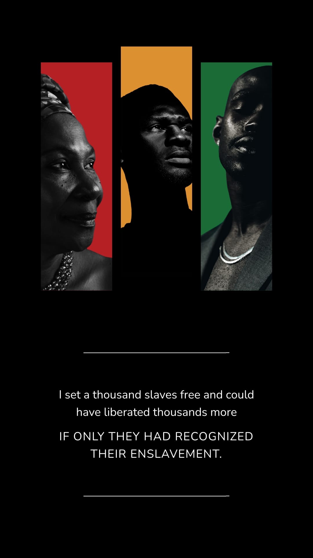 Minimalist African American History Month Greeting Card Vertical Template
