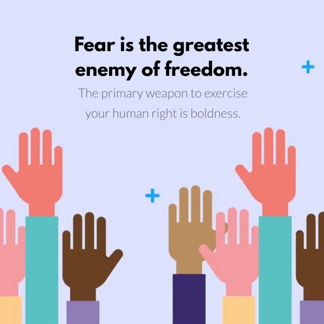 Minimalist Human Rights Day Greeting Card Square Template