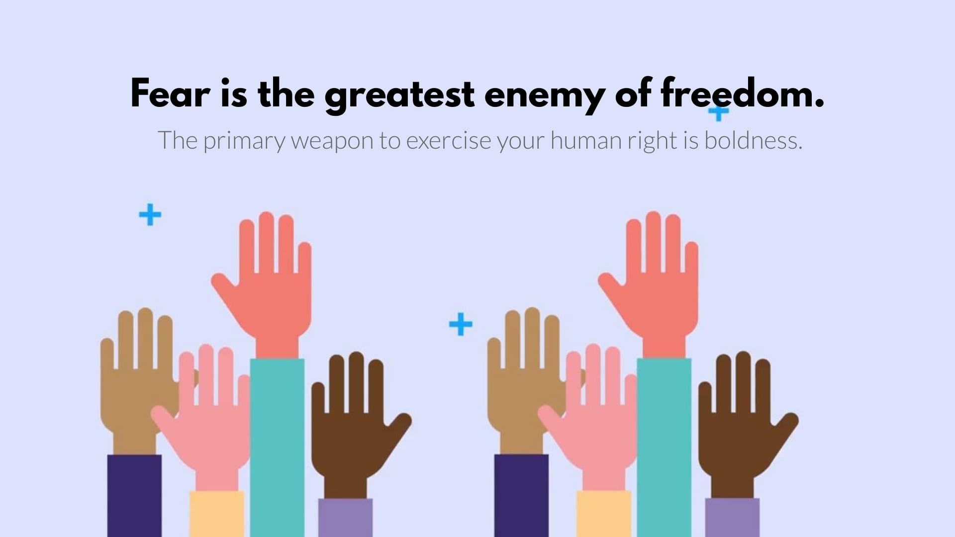 Minimalist Human Rights Day Greeting Card Template