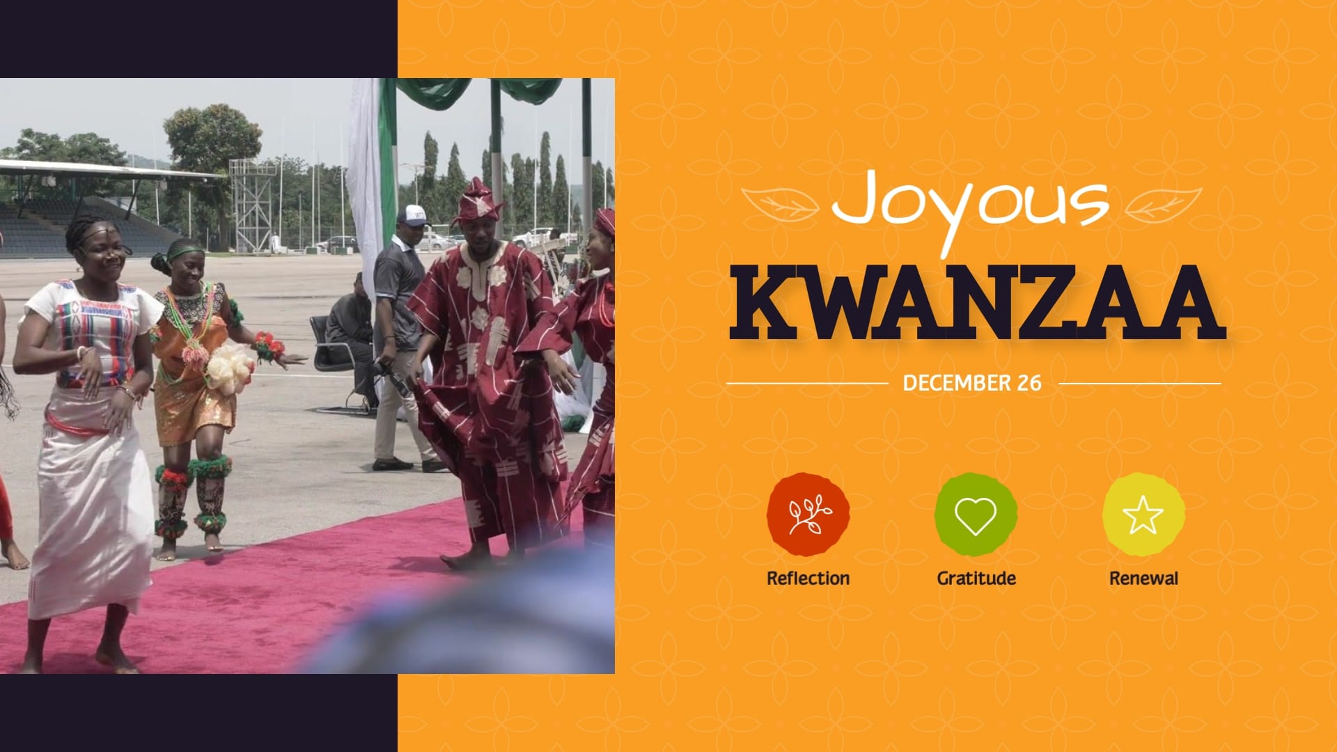 Minimalist Kwanzaa Greeting Card Template
