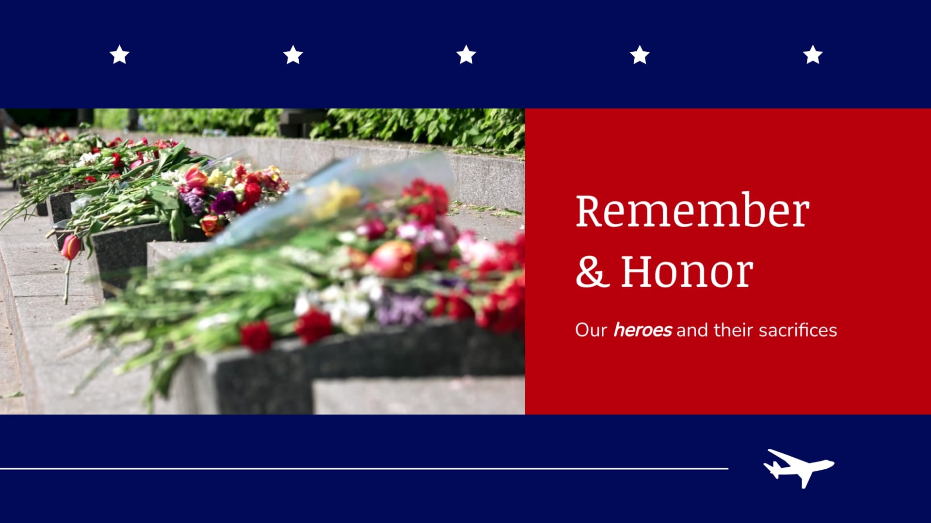 Minimalist Memorial Day Greeting Card Template