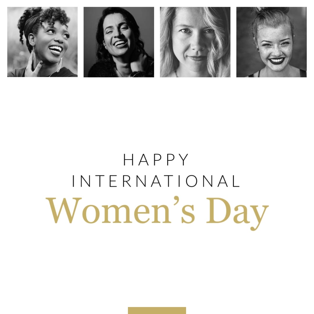 Minimalist Womens Day Greeting Card Square Template