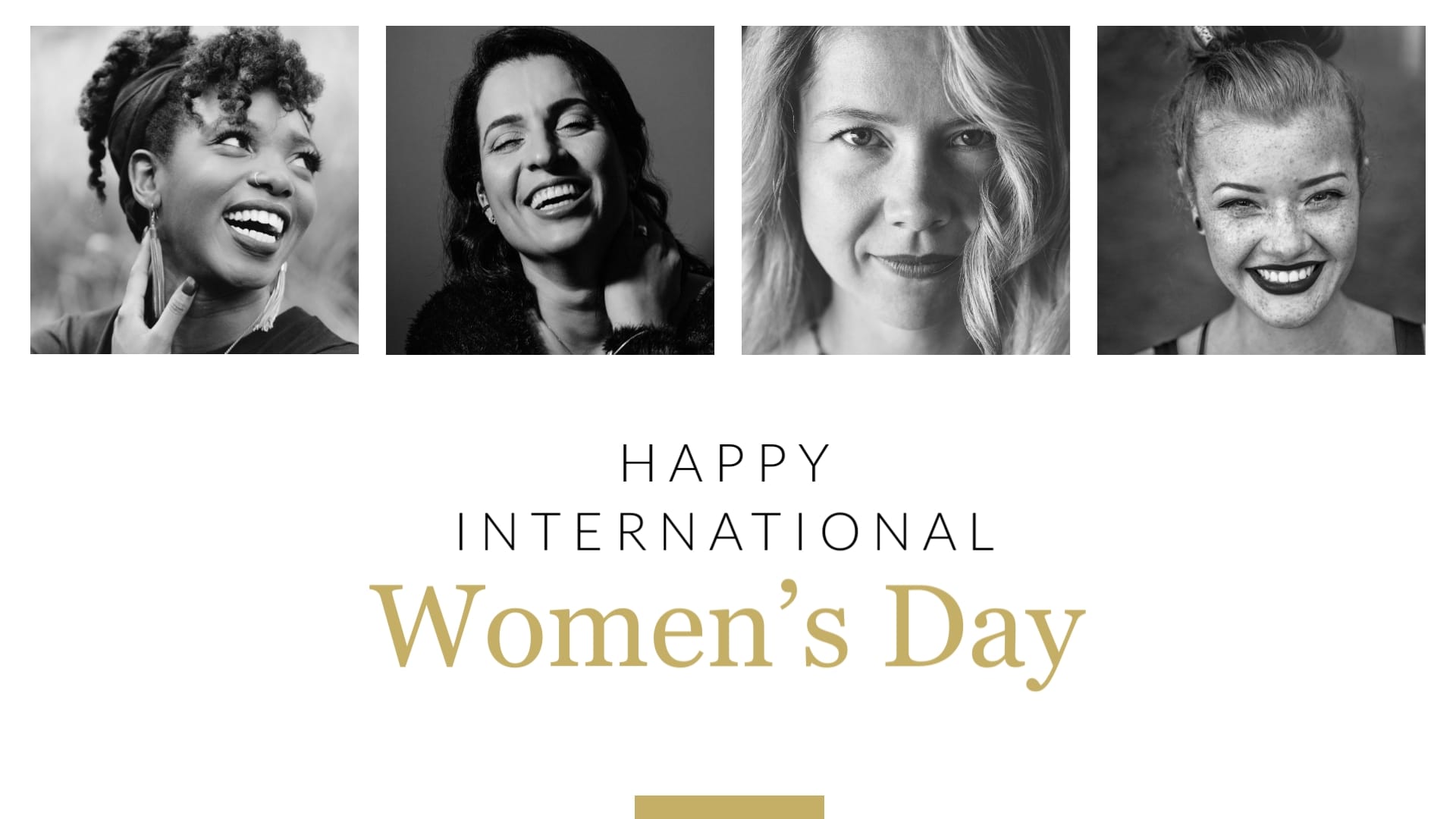 Minimalist Womens Day Greeting Card Template