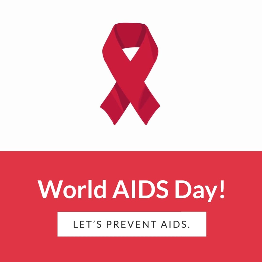 Minimalist World AIDS Day Greeting Card Square Template