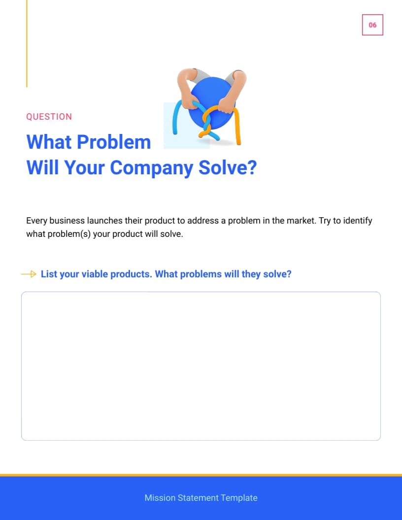 Mission Statement Document Template | Visme