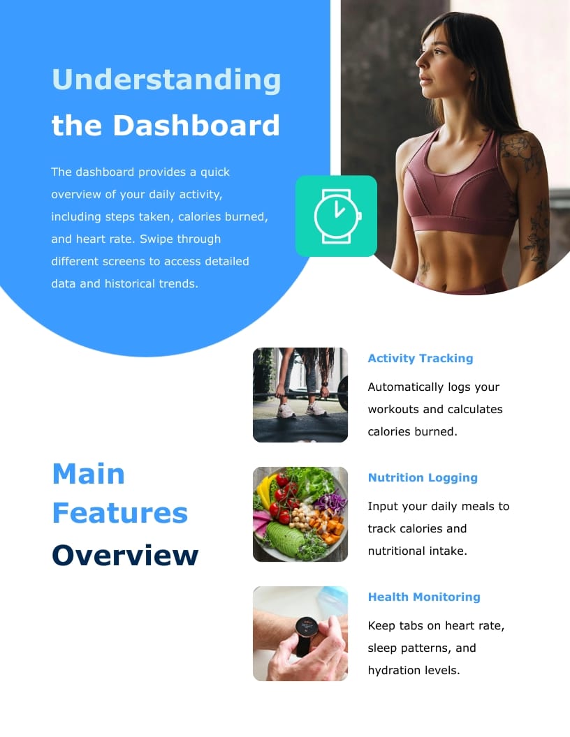 Mobile App User Guide Template | Visme