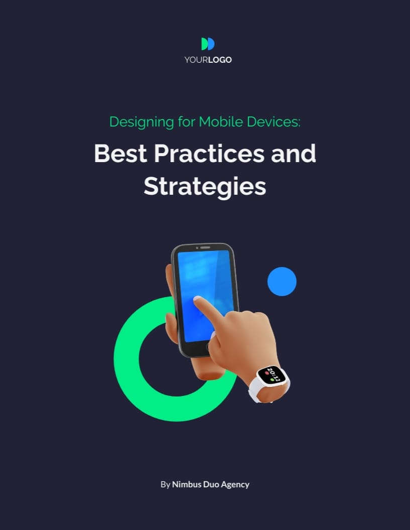 Mobile Design Ebook Template