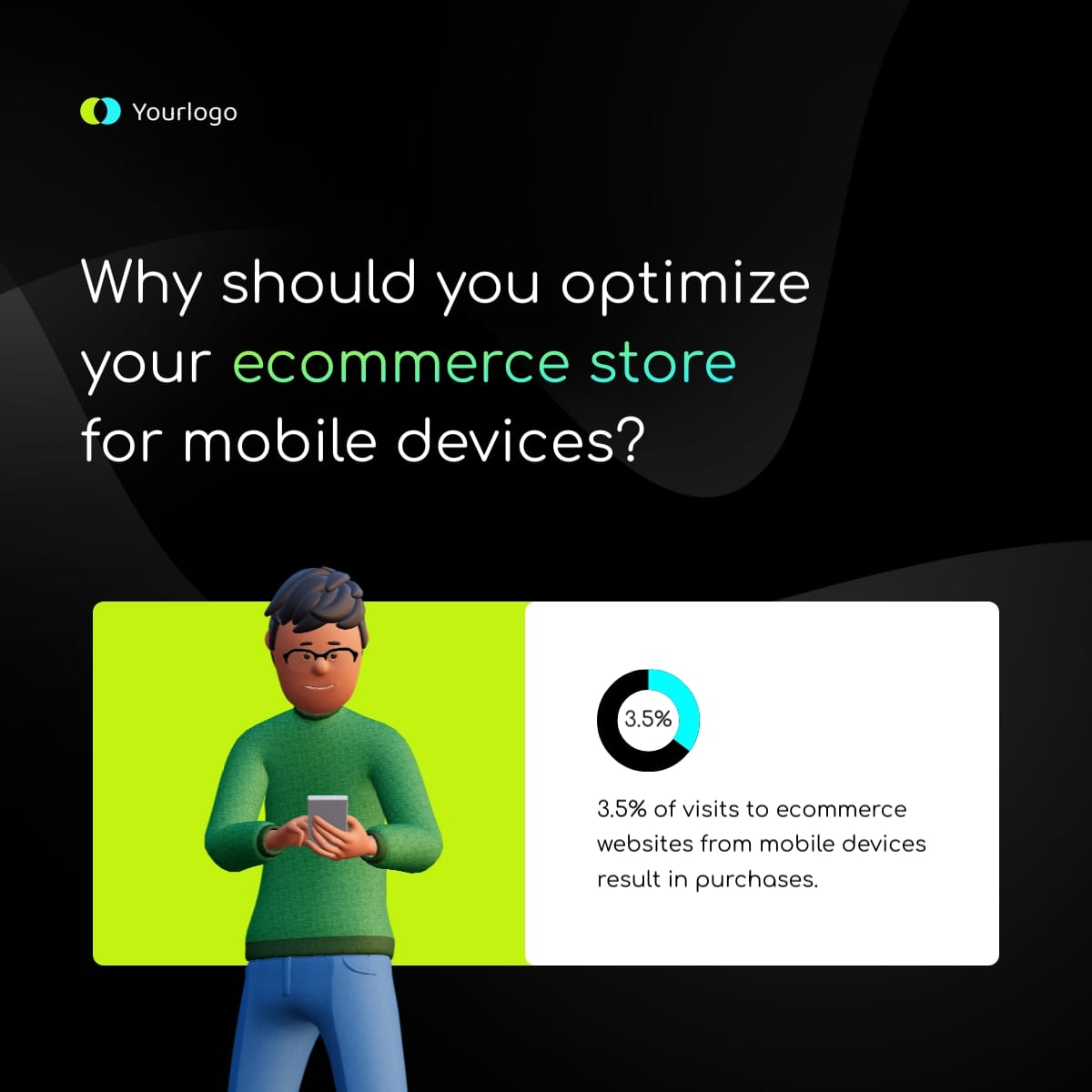 Mobile Optimization Linkedin Post Template