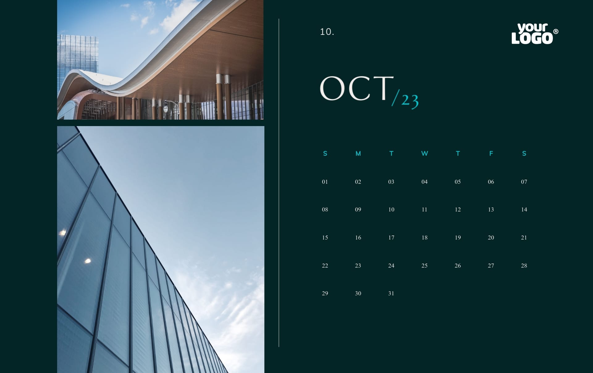 Modern Calendar Template - Slide 10 Modern Calendar Template - Slide 10