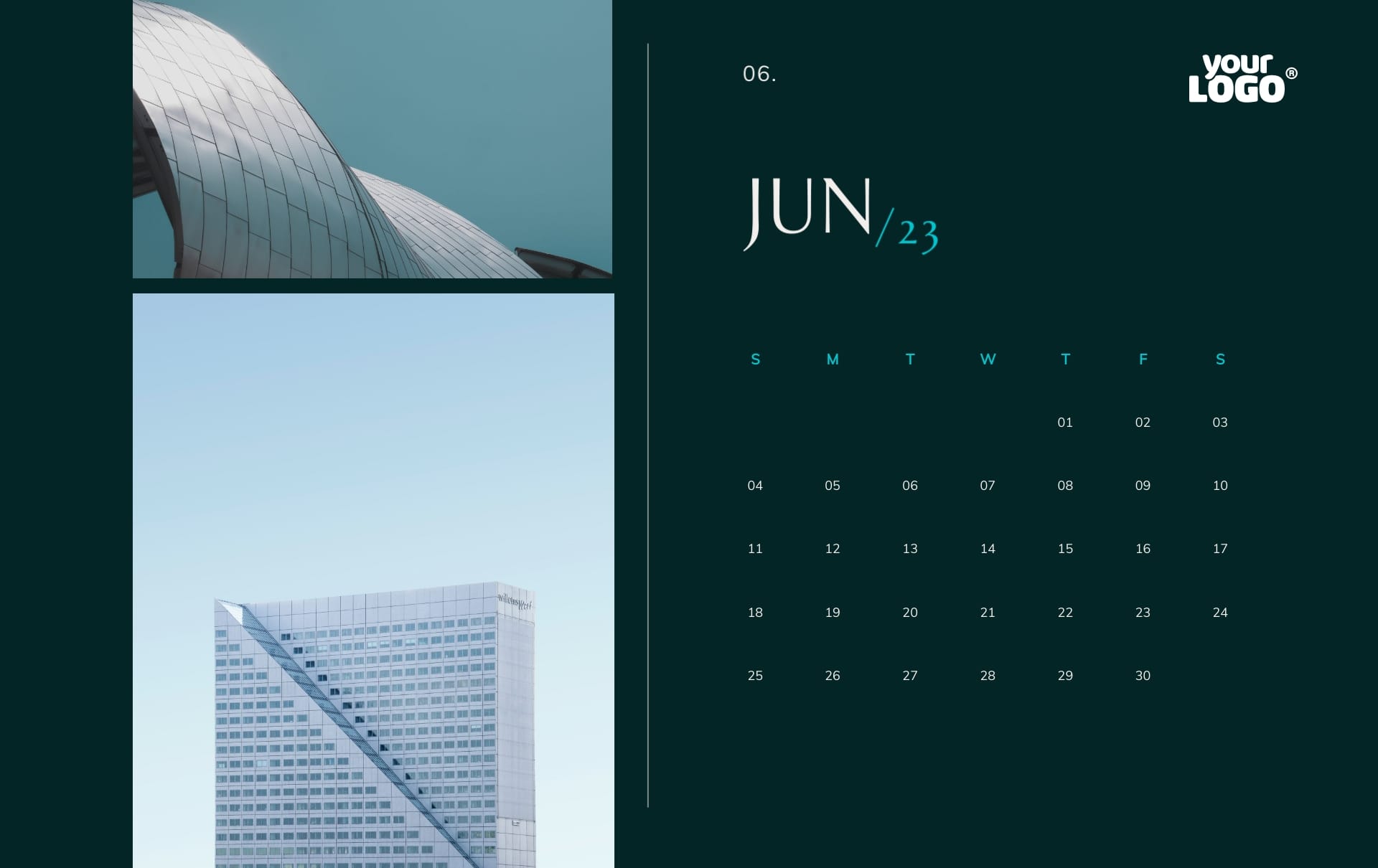 Modern Calendar Template - Slide 6 Modern Calendar Template - Slide 6