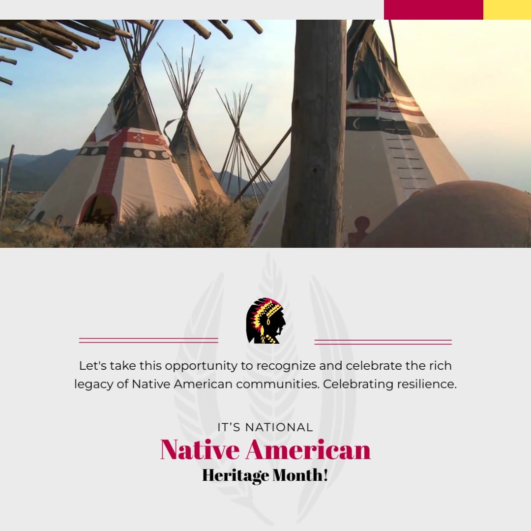 Modern National Native American Heritage Greeting Card Square Template