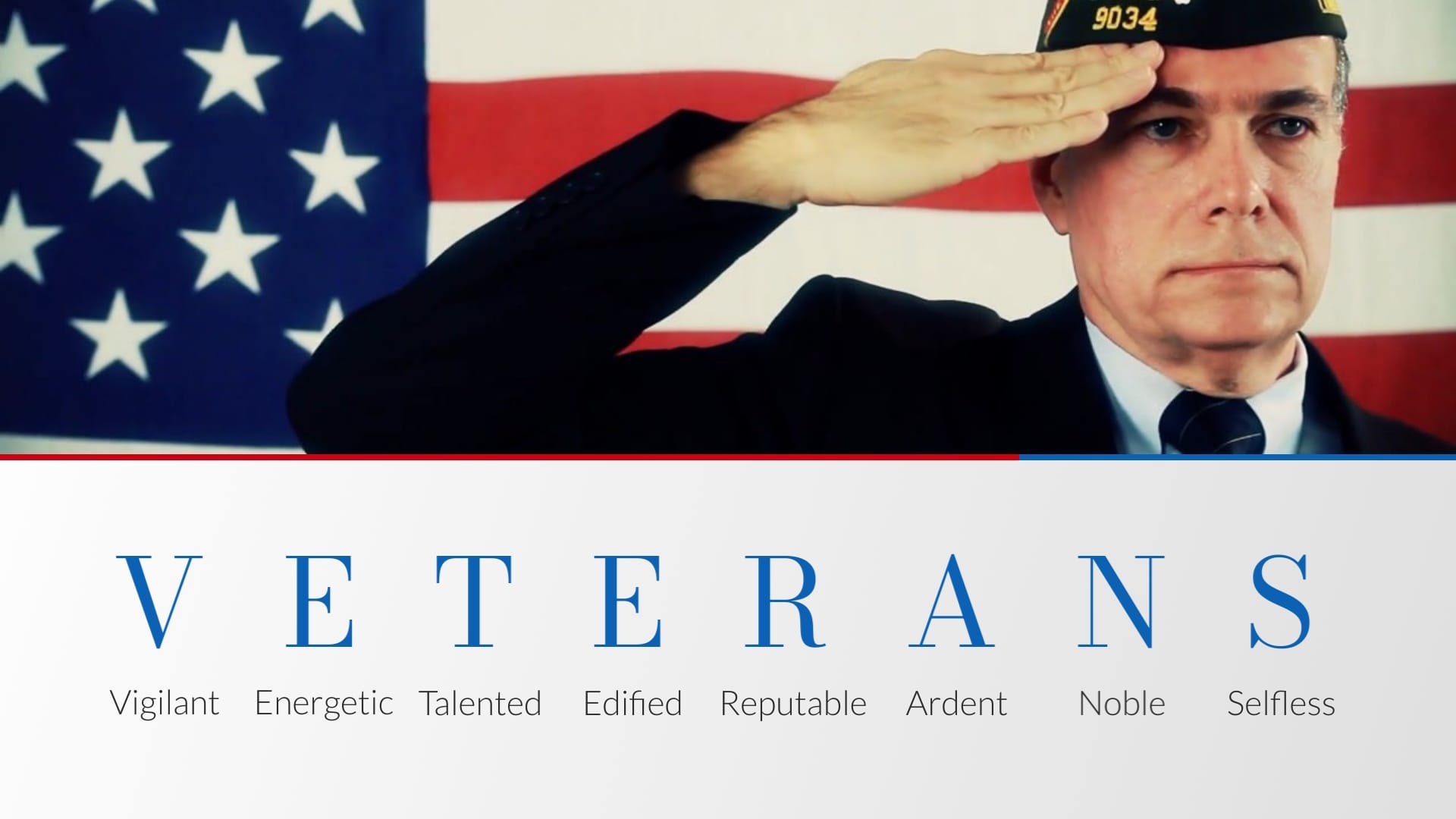 Modern Veterans Day Greeting Card Template