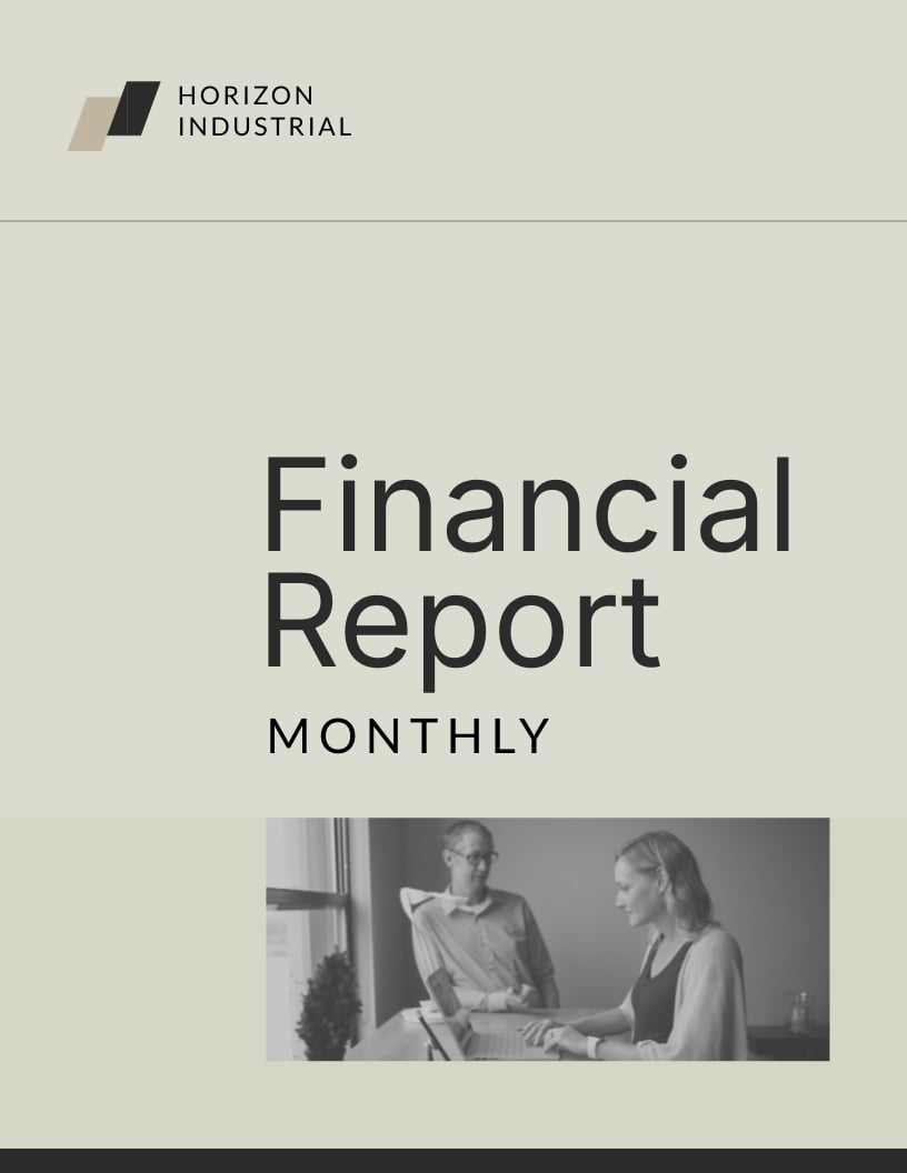 Monthly Financial Summary Report Template
