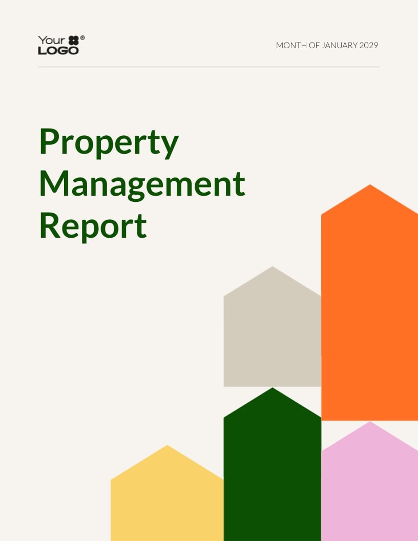 Monthly Property Management Report Template