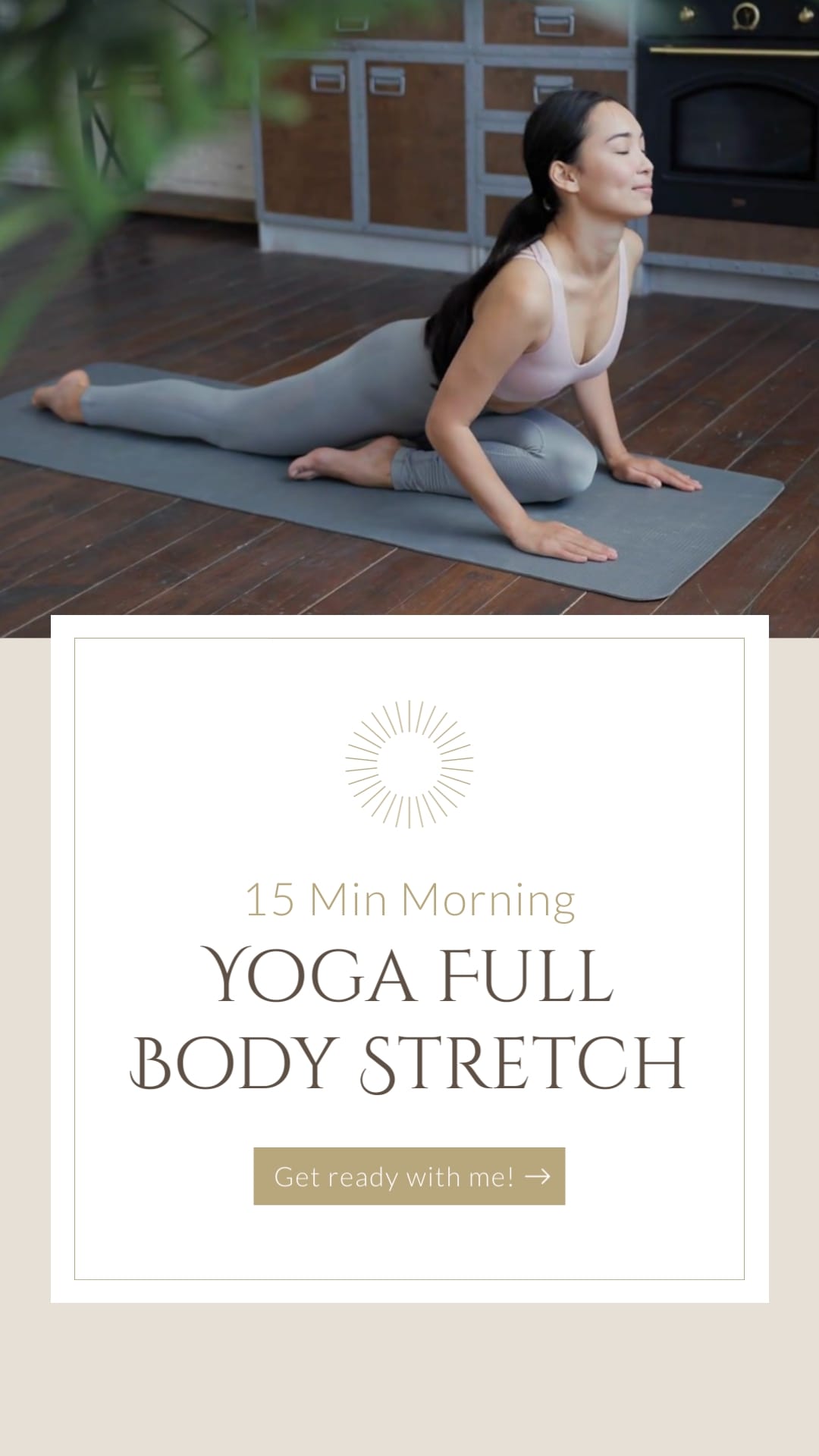 Morning Yoga Full Body Stretch Intro Vertical Template