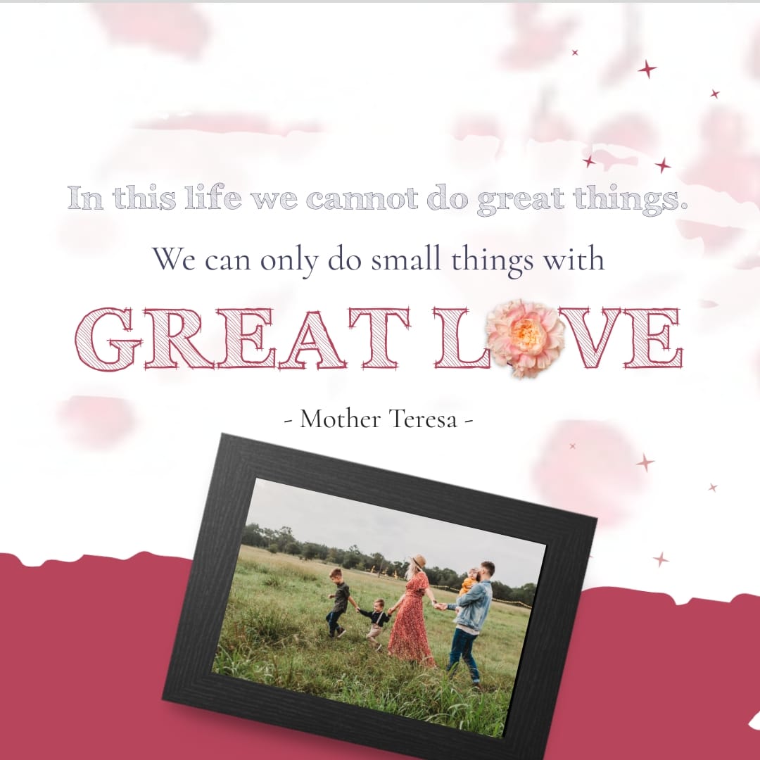Mother Teresa Animated Quote Square Template