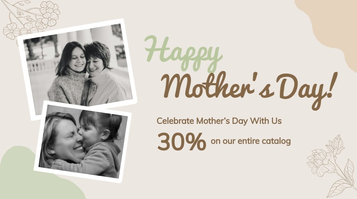 Mothers Day Twitter X Ad Template
