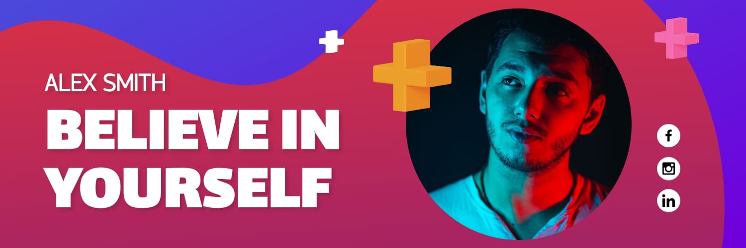 Motivational Speaker Twitter X Header Template