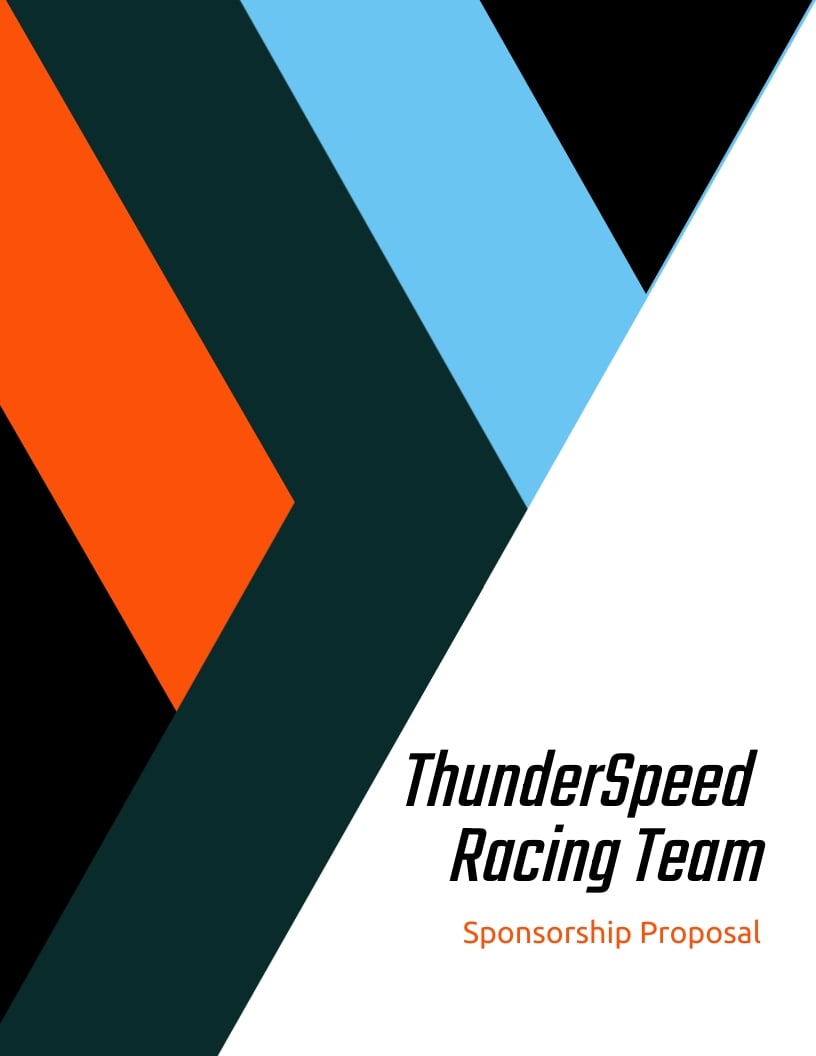 Motorsport Race Car Sponsorship Proposal Template