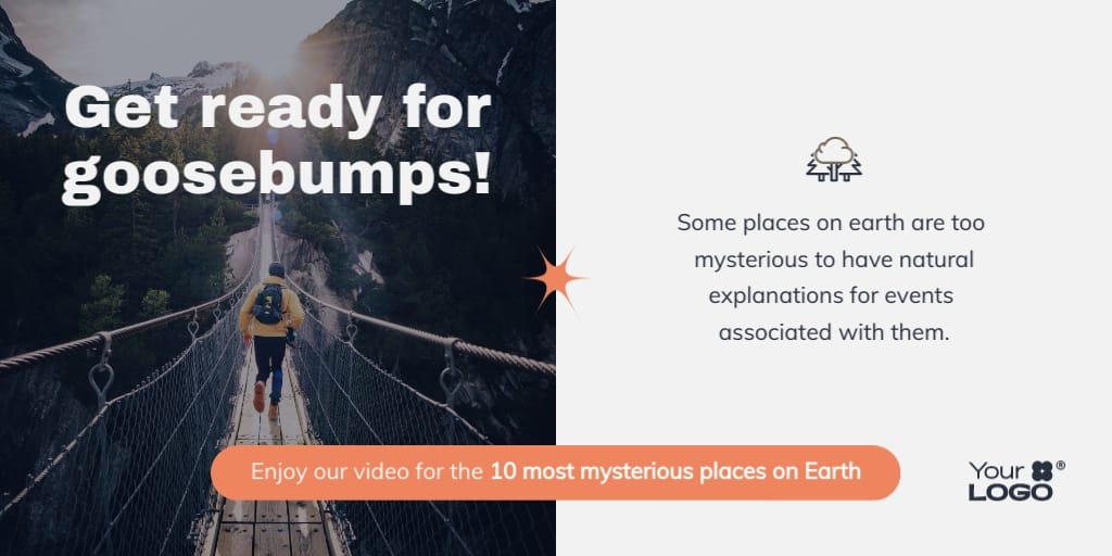 Mysterious Places On Earth Twitter Post Template