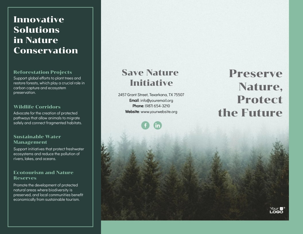 Nature Brochure Template