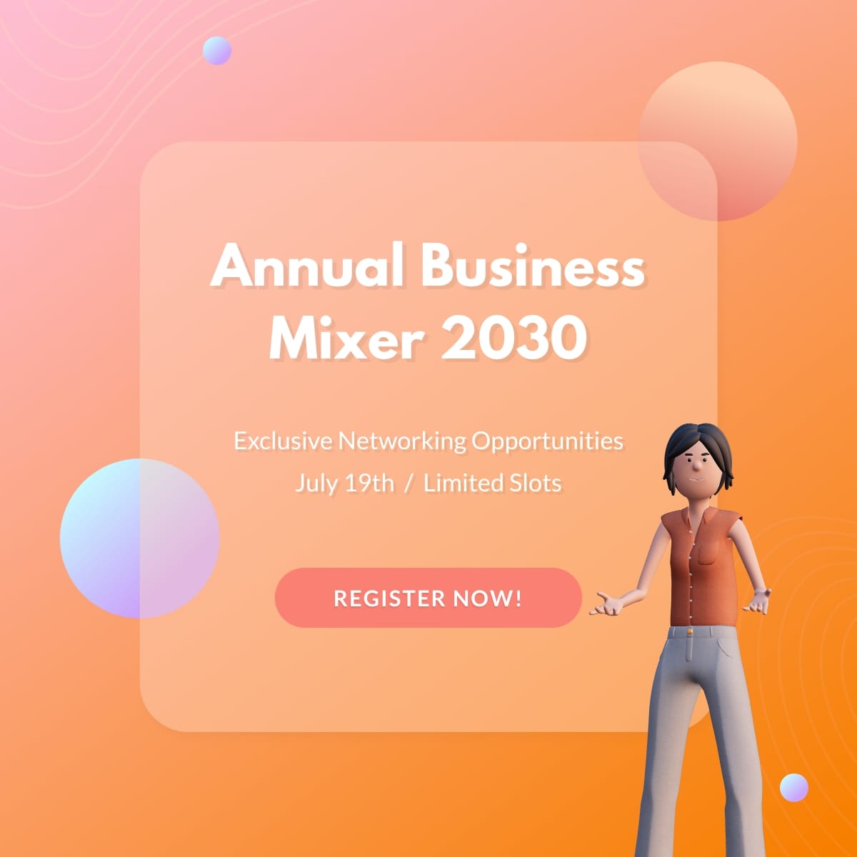 Networking Event Linkedin Post Template