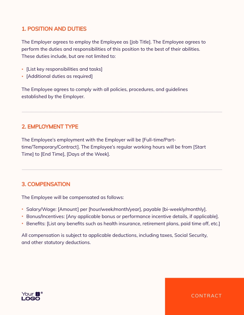 New Hire Employee Contract Template - Slide 2 New Hire Employee Contract Template - Slide 2