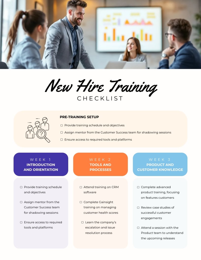 New Hire Training Checklist Template