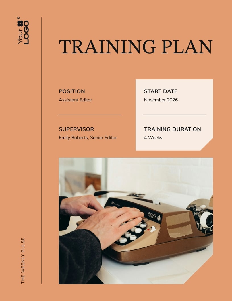 New Hire Training Plan Example Template
