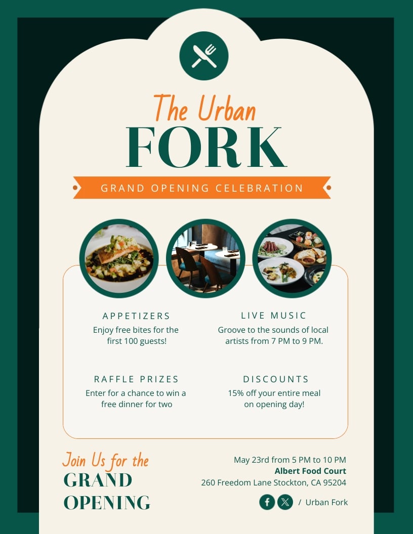 New Restaurant Flyer Template