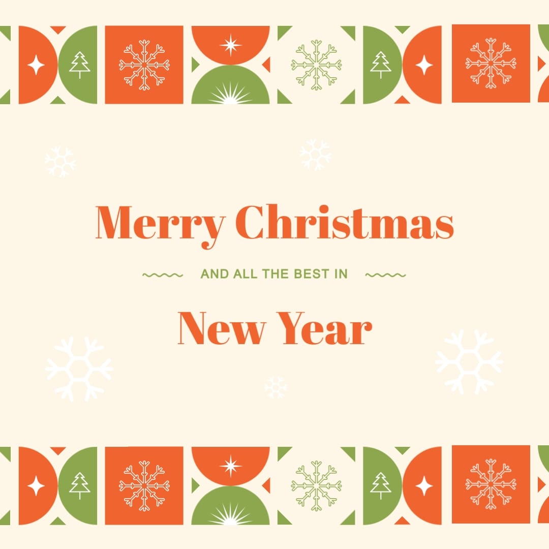 New Year Gift Card Animated Social Graphic Square Template