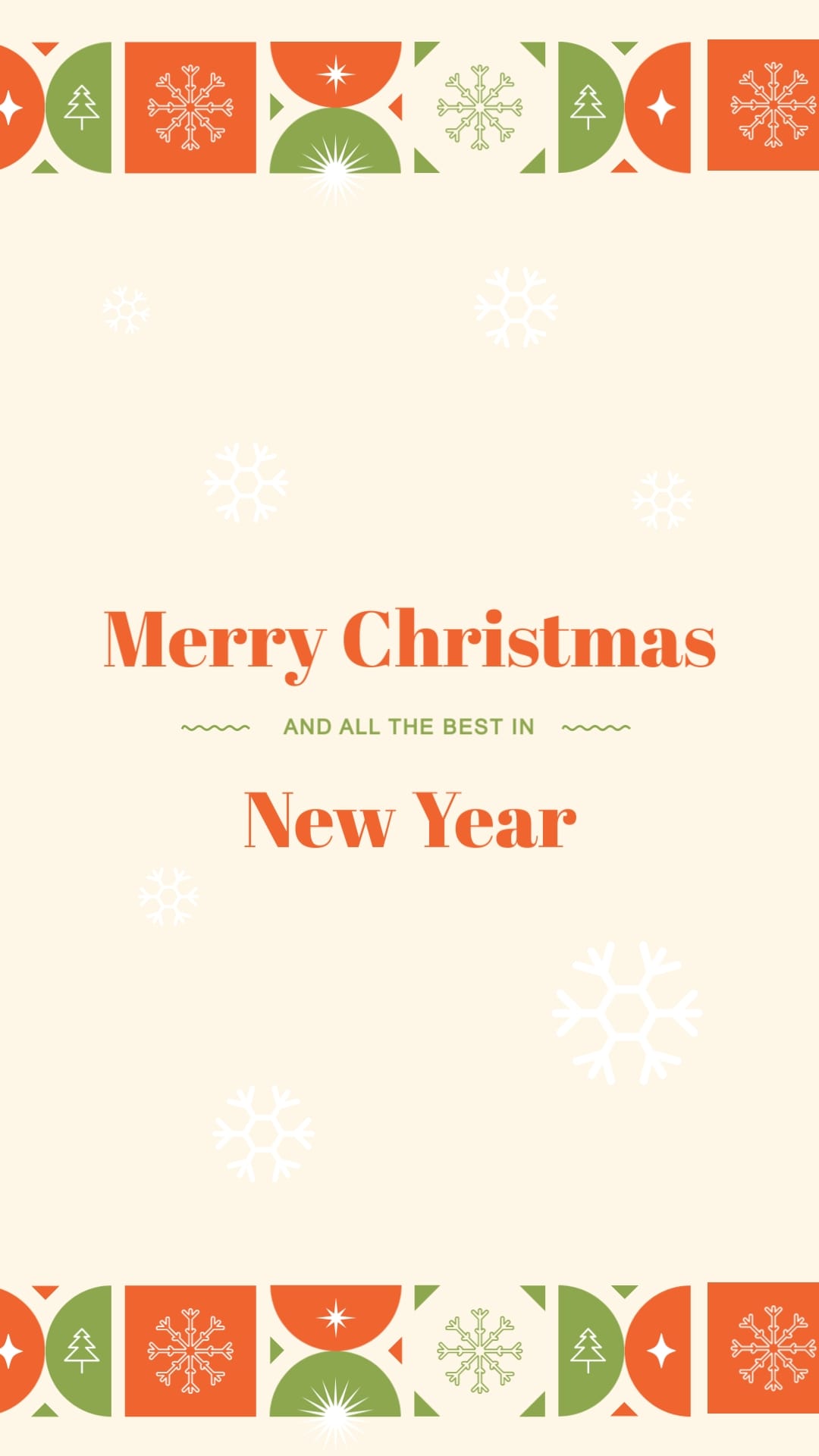 New Year Gift Card Animated Social Graphic Vertical Template