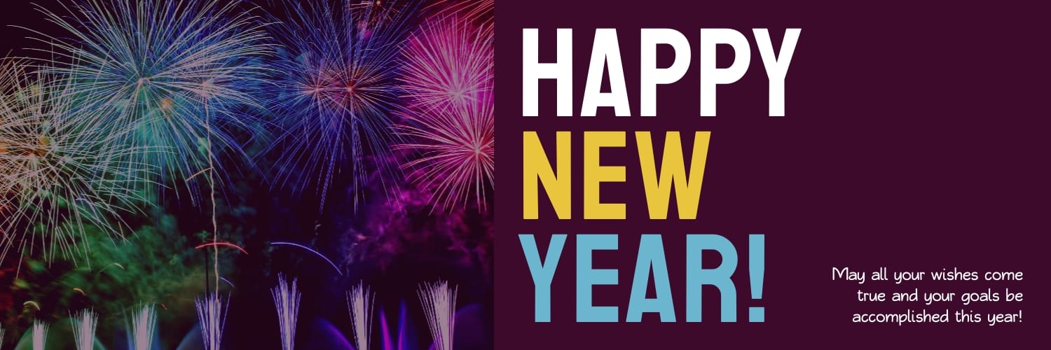 New Year Twitter Header Template