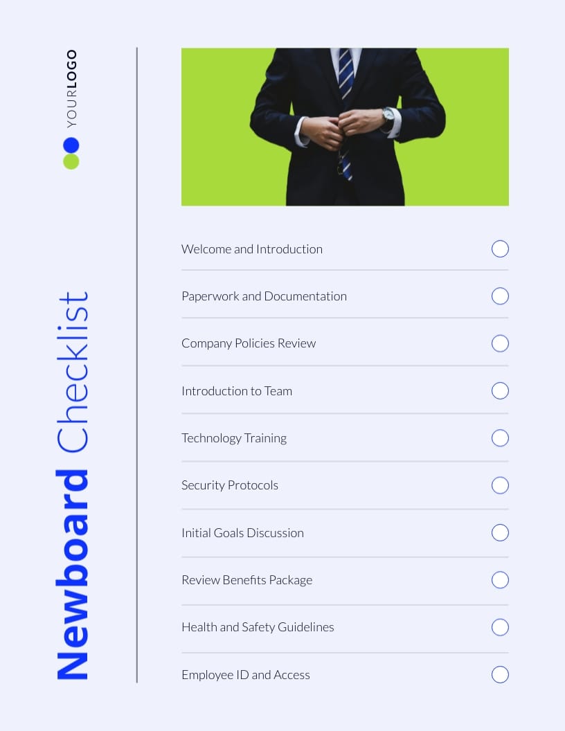 Newboard Checklist Template
