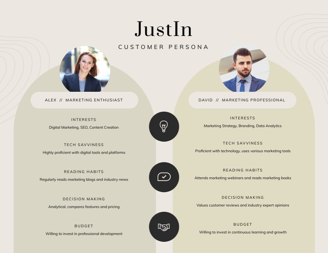 Newsletter Customer Persona Template