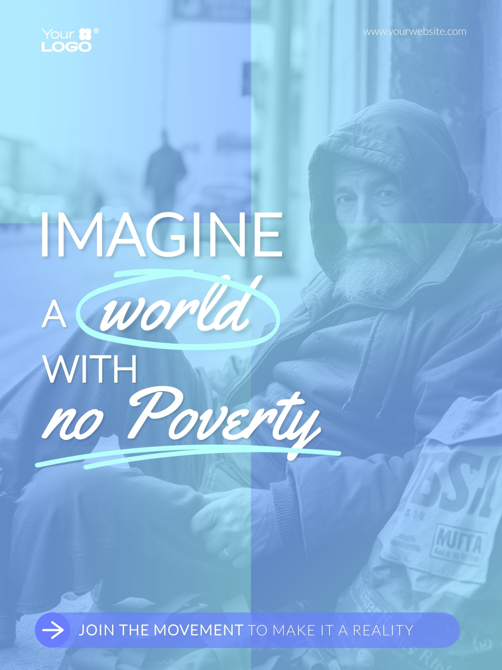 No Poverty Poster Template