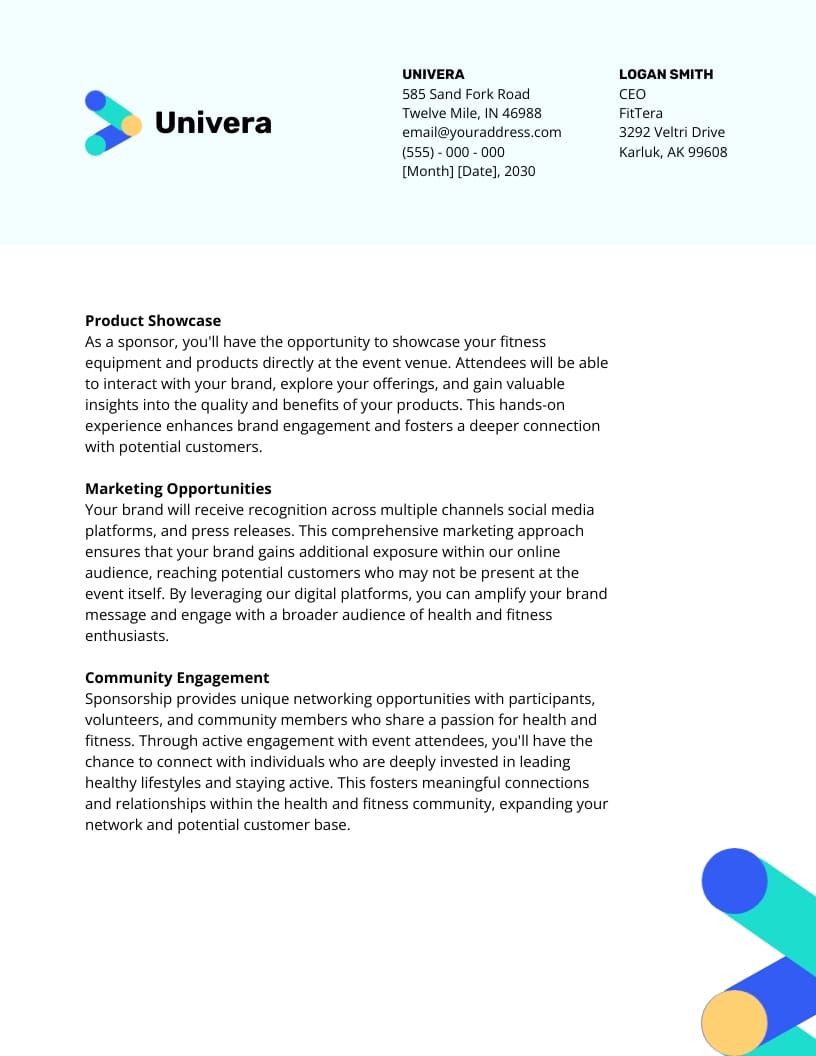 Non-Profit Sponsorship Letter Template - Slide 2 Non-Profit Sponsorship Letter Template - Slide 2