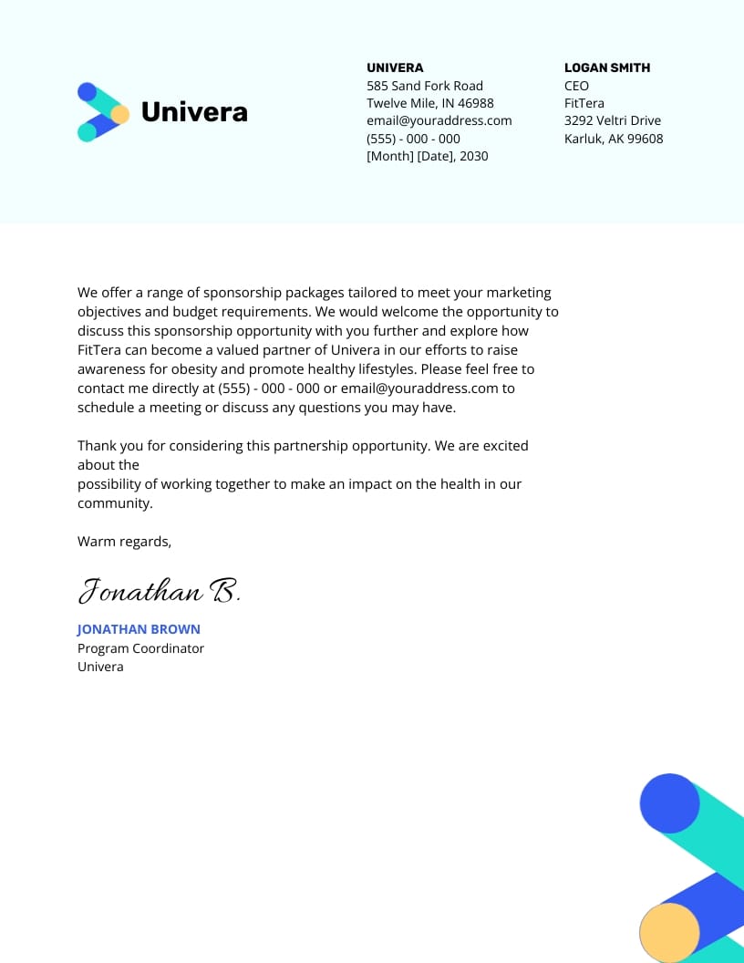 Non-Profit Sponsorship Letter Template - Slide 3 Non-Profit Sponsorship Letter Template - Slide 3